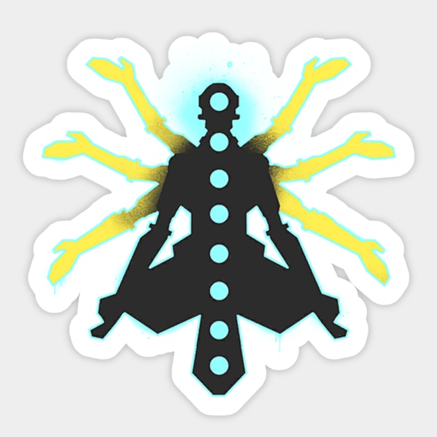 Zenyatta Nine Sticker by Genessis